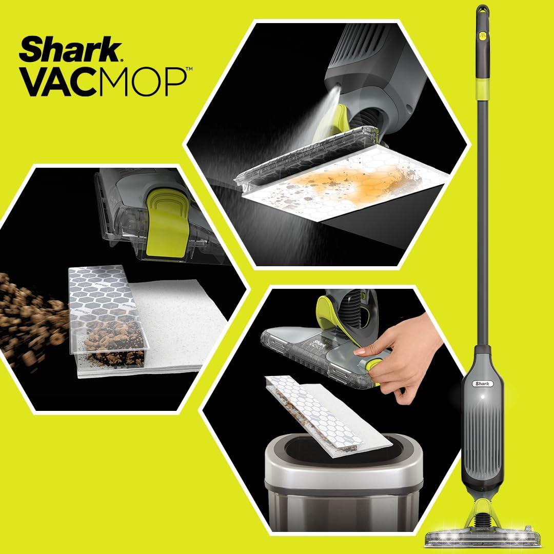 Shark VACMOP Disposable Hard Floor Pad Refills, Compatible with VM252 & VM180, No-touch Disposal, For use on ALL Sealed Floors - Stone, Hardwood, Laminate & Tile, (Pack of 3, 30 Count Total), VMP30 - Image 5