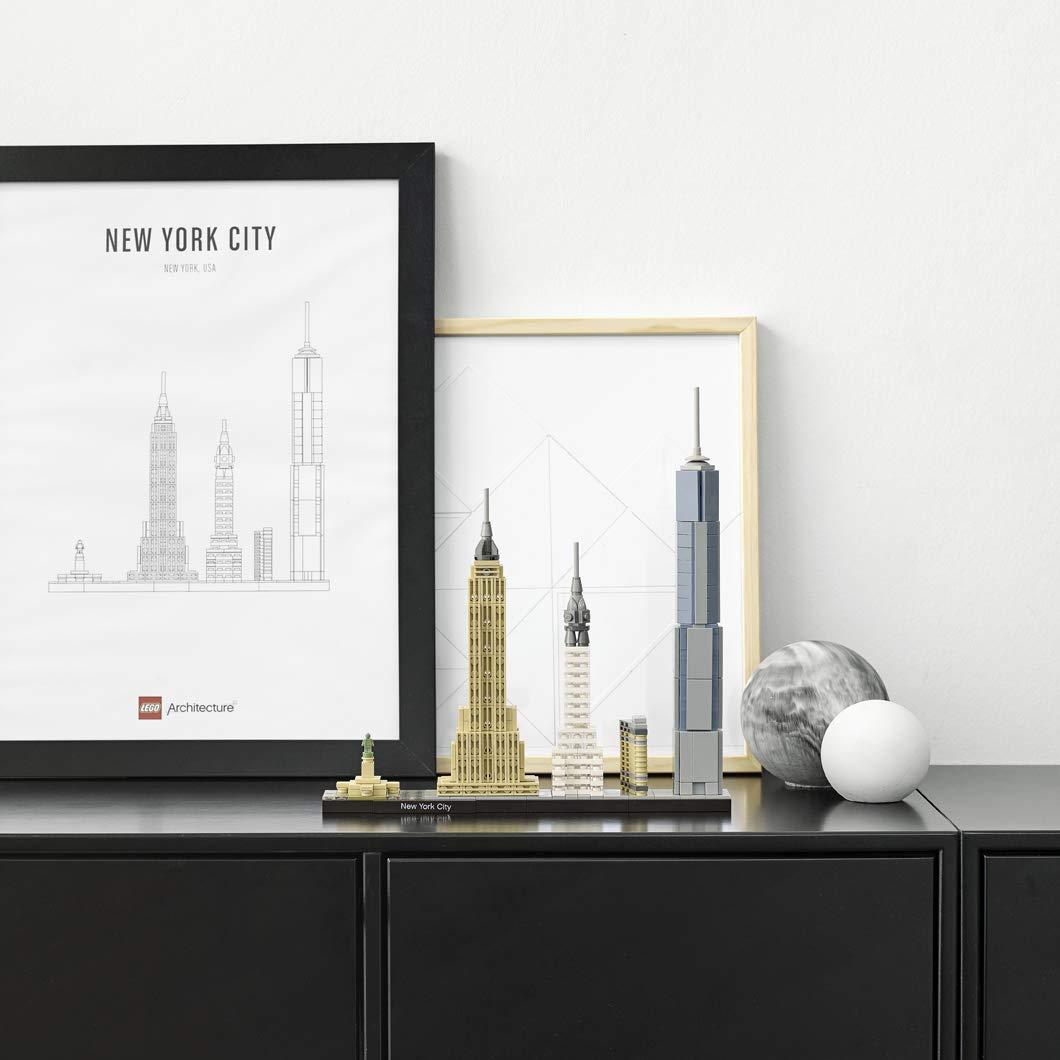 LEGO Architecture New York City 21028, Build It Yourself New York Skyline Model Kit for Adults and Kids (598 Pieces),Multicolor - Image 4