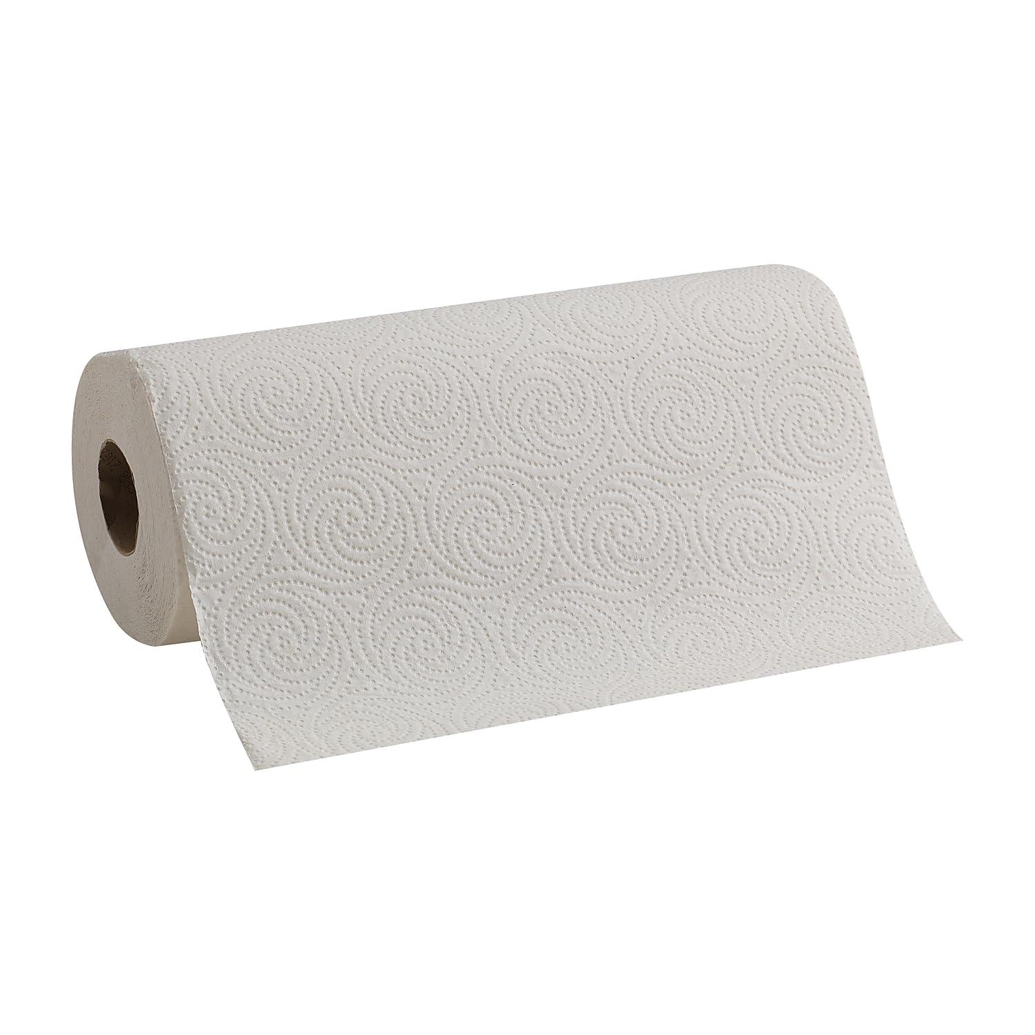 Georgia Pacific 27385 Perforated Paper Towel Roll, 8 4/5 x 11, White, 85/Roll, 30 Rolls/Carton - Image 6
