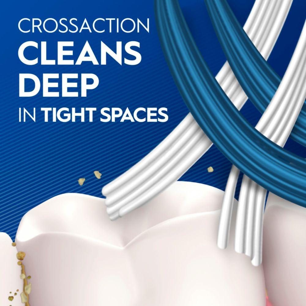 Oral-B Pro Health CrossAction All in One Soft Toothbrushes, Deep Plaque Fighter, Rounded Bristles Gentle on Teeth, Tongue and Cheek Cleaner, Gum Stimulators, 6 Count, Tooth Brush Pack - Image 4