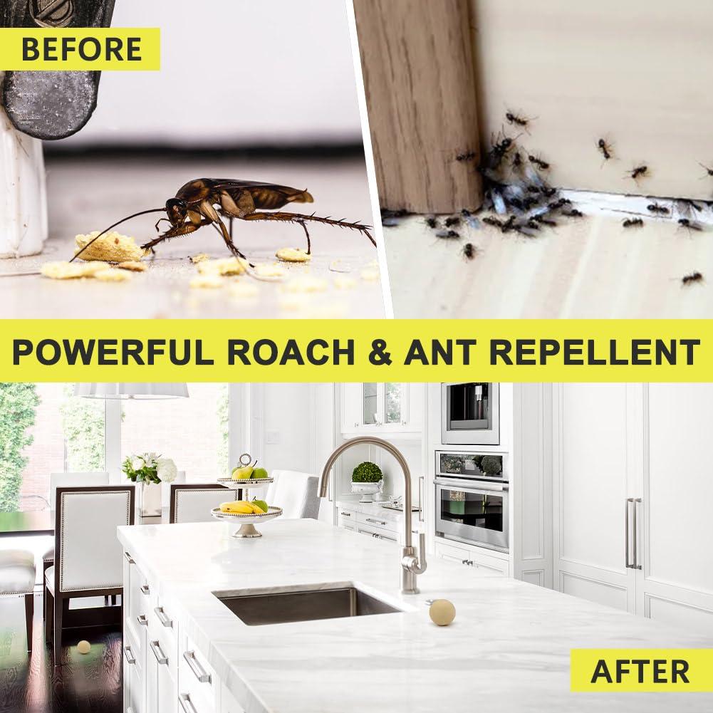 NJYNME Pest Control Balls, Peppermint Strongly Repel Rodents, Mouse, Mice, Rats, Ant, Roach, Moths & Other Pest, Indoor Mice Repellent, Mosquito Repellent-8P - Image 8