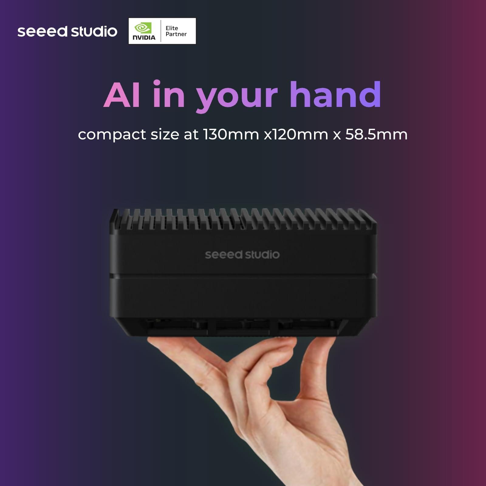 Seeed studio NVIDIA Jetson Nano Edge AI Device - reComputer J1010 Kit, Aluminium Case, Pre-Installed Jetpack System. Mini PC with 0.5 TFLOPs (FP16), Power Supply NOT Included - Image 5