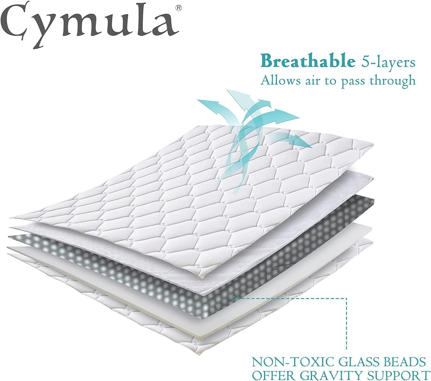 CYMULA Weighted Blanket Kids 7 Pounds (40''*60'' Throw Size) - Cooling Breathable Children Heavy Blankets Summer Winter - Ultra Microfiber Soft Comfort with Glass Beads - Gifts for Boys/Girls - Image 6