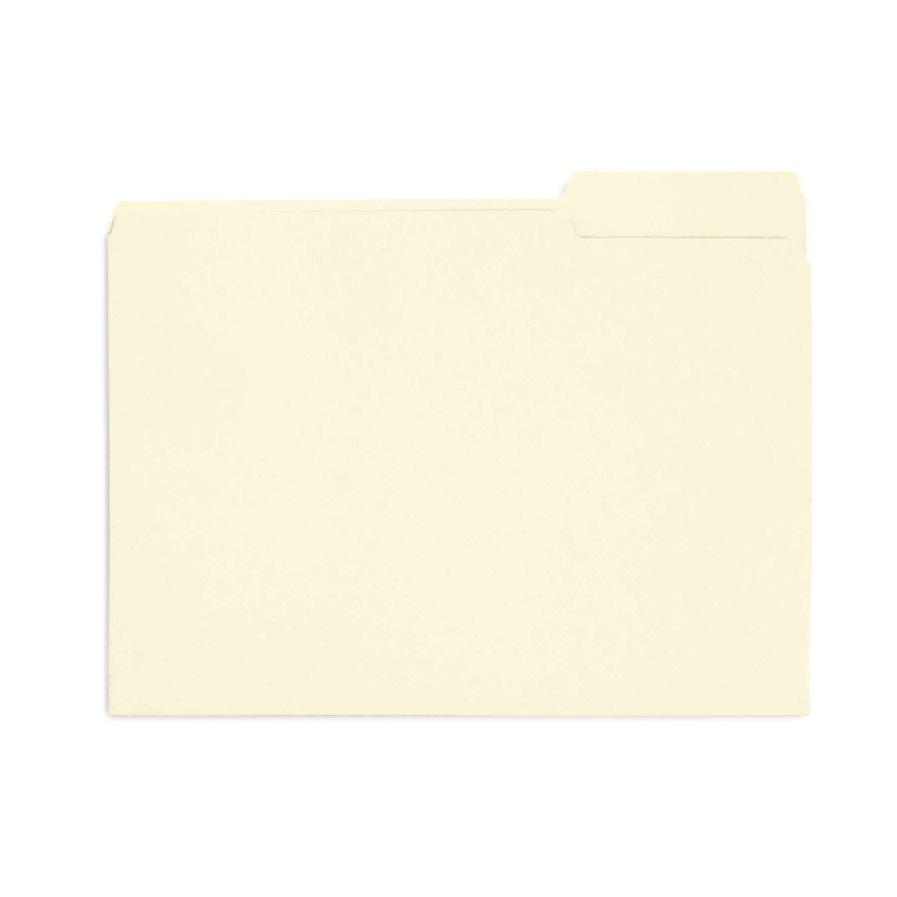 200 Blue Summit Supplies Manilla Folders - Letter Size File Folders with 1/3 Cut Top Tabs, Assorted Positions, Durable 11pt Manila Paper for Office Organization - Image 5