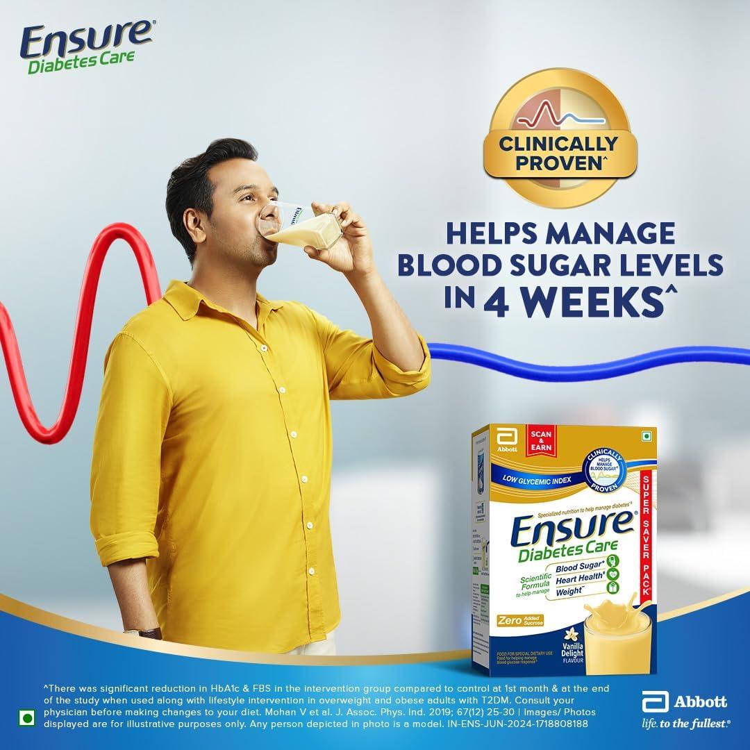 Ensure Diabetes Care Vanilla 950g. Specialized Nutrition To Help Manage Diabetes. Helps Manage Diabetes Related Symptoms - Image 3
