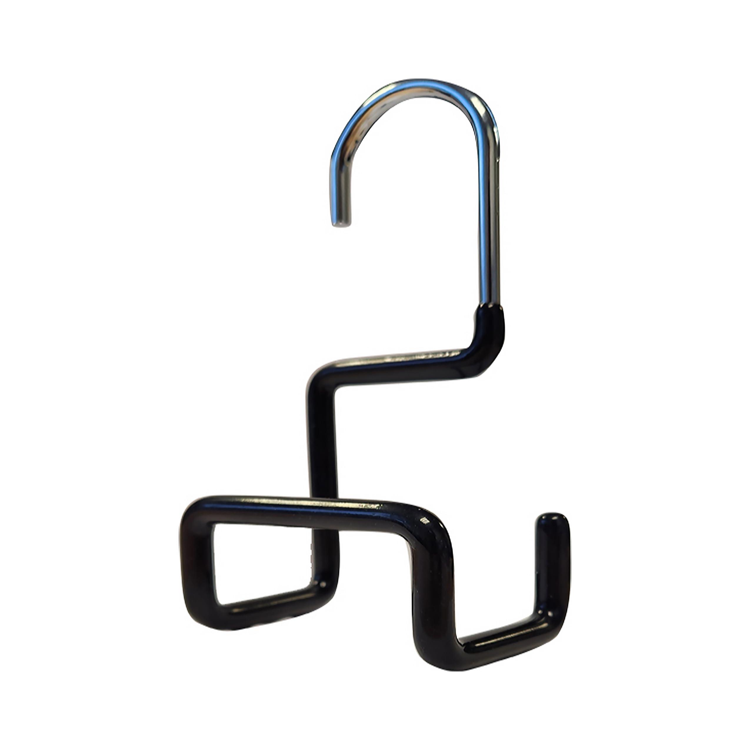 MAWA Non-Slip Steel Purse/Luggage Hanger with Wide Base for Strap Support, Set of 1, Black