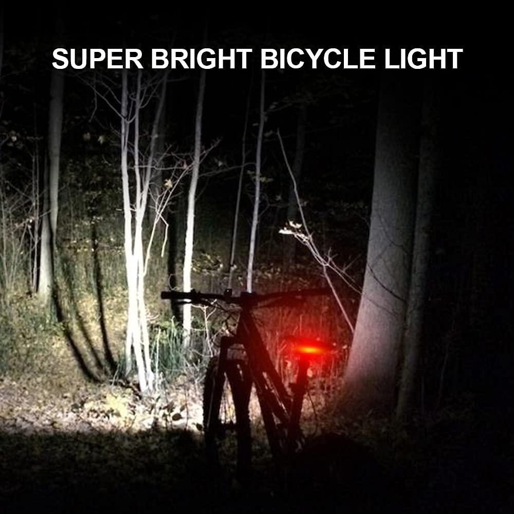 Super Bright Bike Lights for Night Riding,Bike Lights Front and Back,3 LED USB Rechargeable Bicycle Light,Bike Headlight with Power Bank Function,IPX5 Waterproof,3+5 Light Modes - Image 5