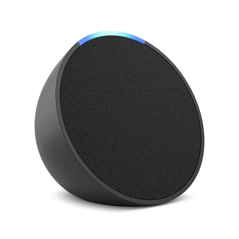 Echo Pop | Full sound compact smart speaker with Alexa | | International Version with EU Power Adaptor | Charcoal