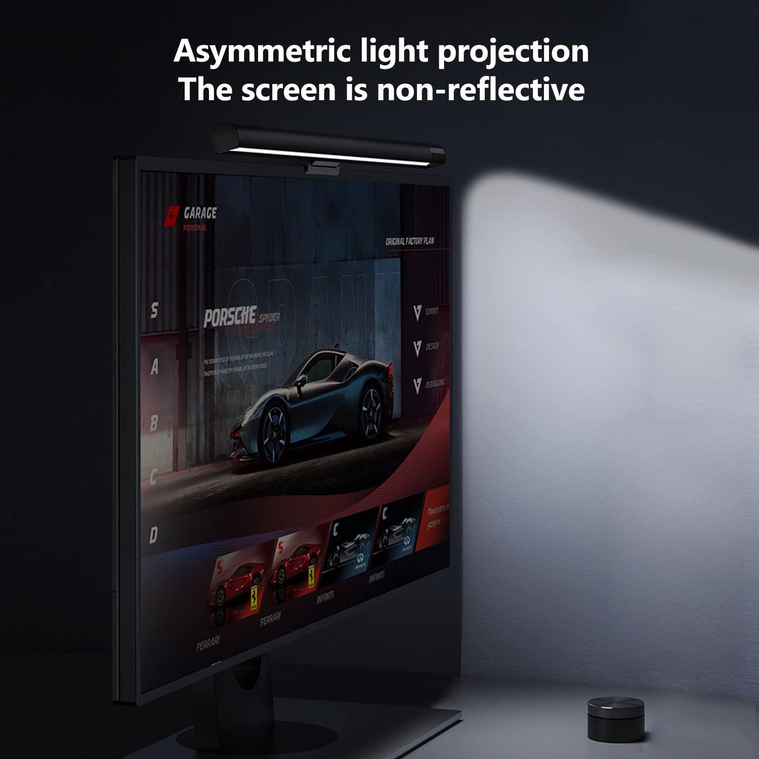 Computer Monitor Light Bar,Wireless Remote Control Multiple Screen lamp Dimmer Switch,USB Powered, E-Reading LED Hanging Light,for Office/Home, Brightness/Color Temperature Adjustment - Image 2