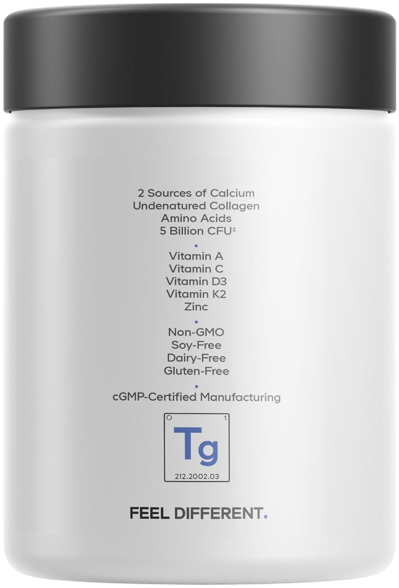 Codeage Teeth & Gums Vitamins + Oral Probiotics Supplement for Mouth - Whole Food Calcium, Collagen, Potassium, Vitamin C, D3, K2, Zinc – Oral Care & Dental Multivitamin Supplements - 90 Capsules - Image 9