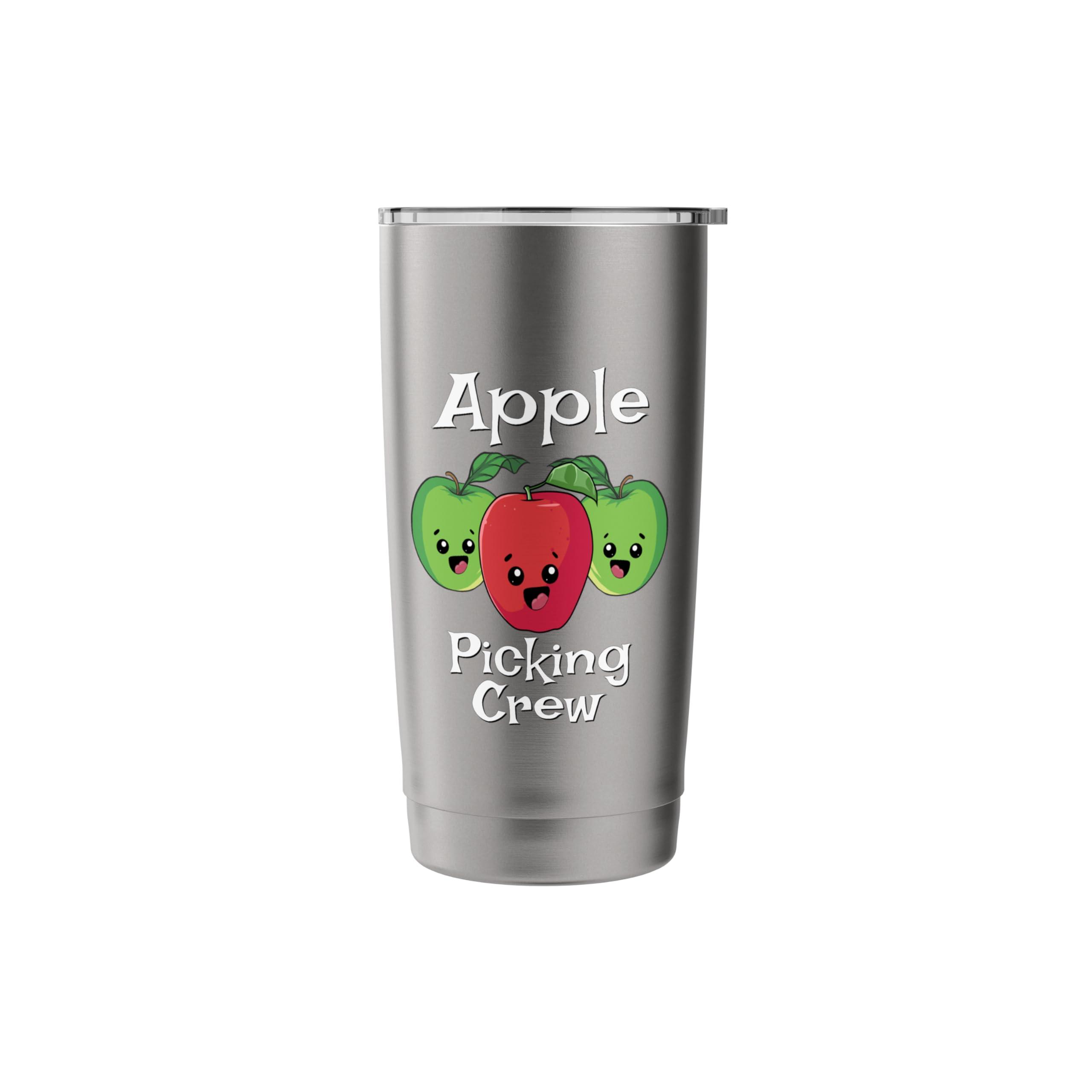Cute Fall Autumn Orchard Matching Family Apple Picking Crew Stainless Steel Insulated Tumbler - Image 4