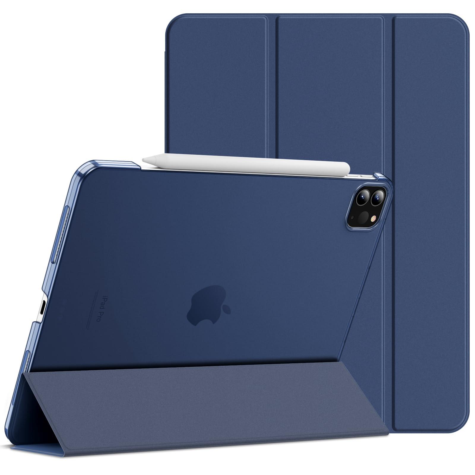 JETech Case for iPad Pro 11-Inch, 2022/2021/2020/2018 Model (4th/3rd/2nd/1st Generation), Compatible with Pencil, Cover Auto Wake/Sleep (Deep Navy)