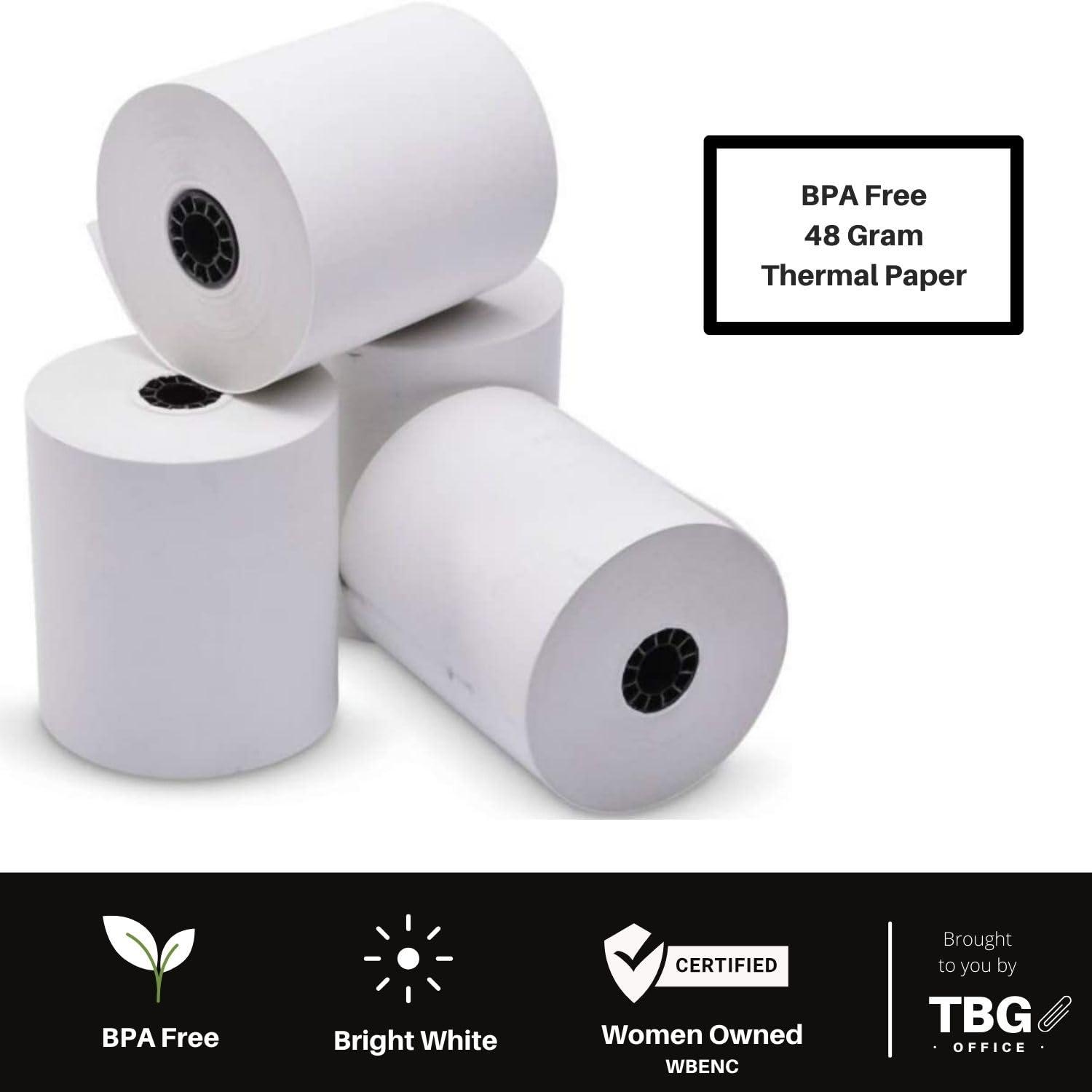 3 1/8” x 230' Thermal Paper Rolls - BPA FREE – MADE IN USA - Receipt paper rolls – Point of Sale Cash Register - Thermal printer paper - Credit Card Paper - for POS systems (1 Case - 30 Rolls) - Image 7