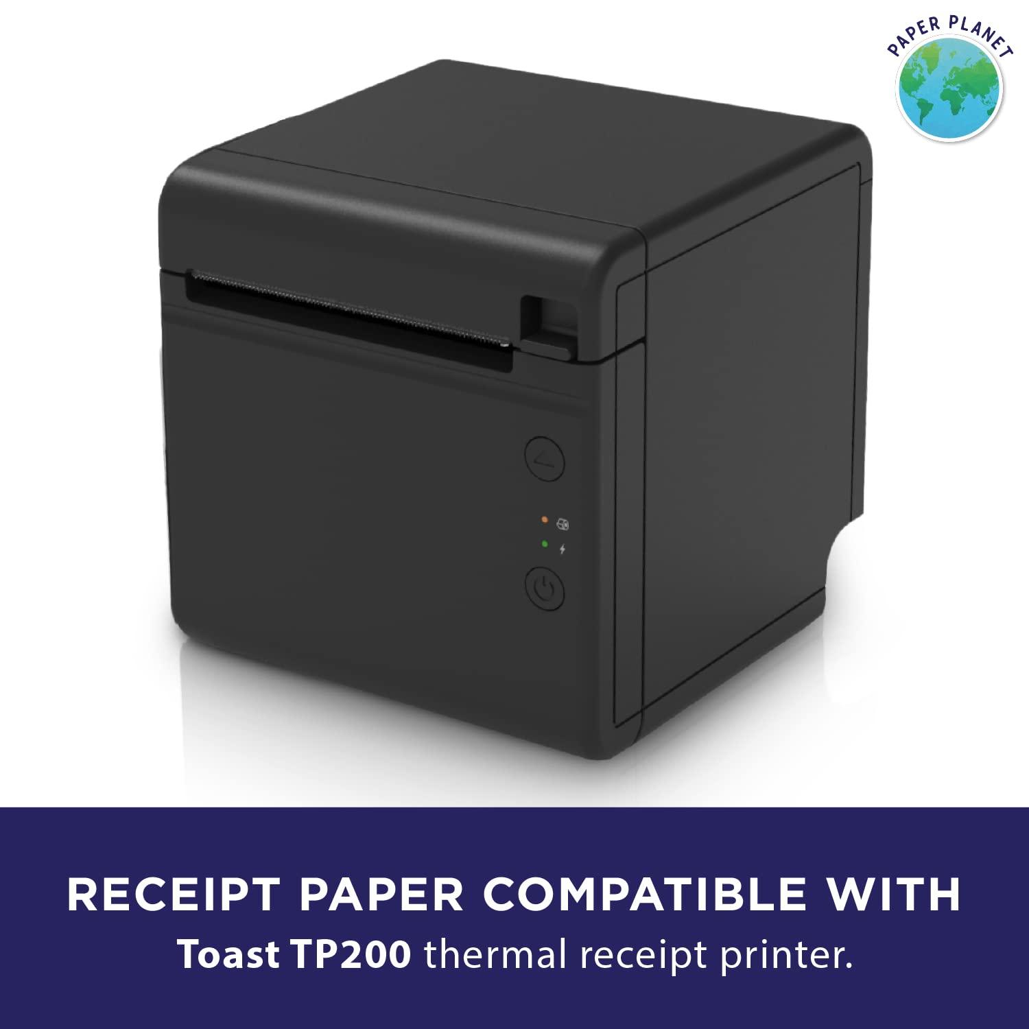 Thermal Paper for Toast TP200 Printer by Paper Planet | Credit Card Receipt Paper Rolls Compatible with Toast POS TP200 | 20 Rolls - Image 3
