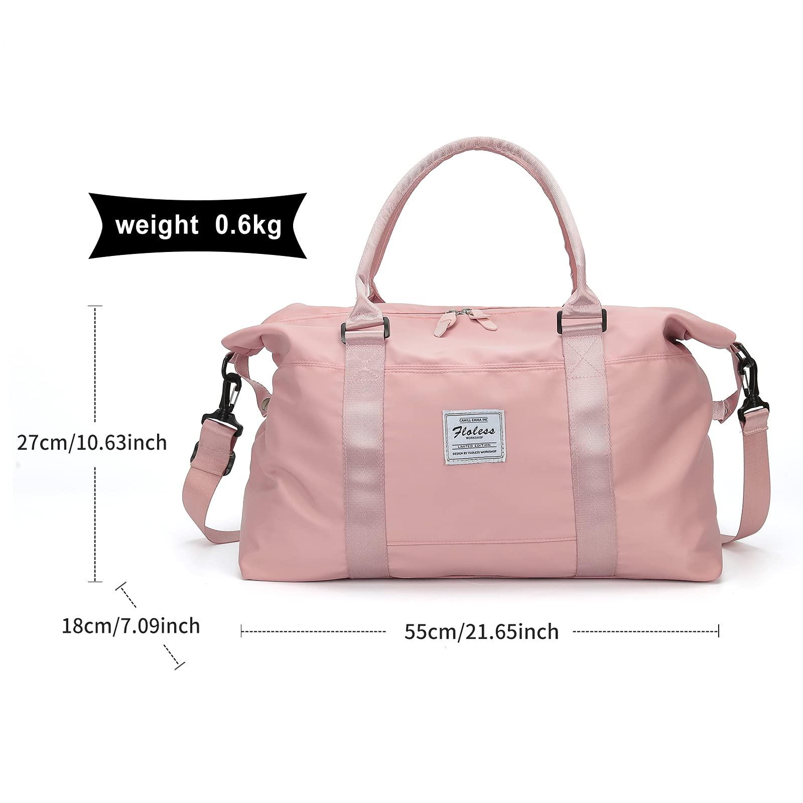Travel Duffel Bag,Sports Tote Gym Bag,Shoulder Weekender Overnight Bag for Women - Image 4