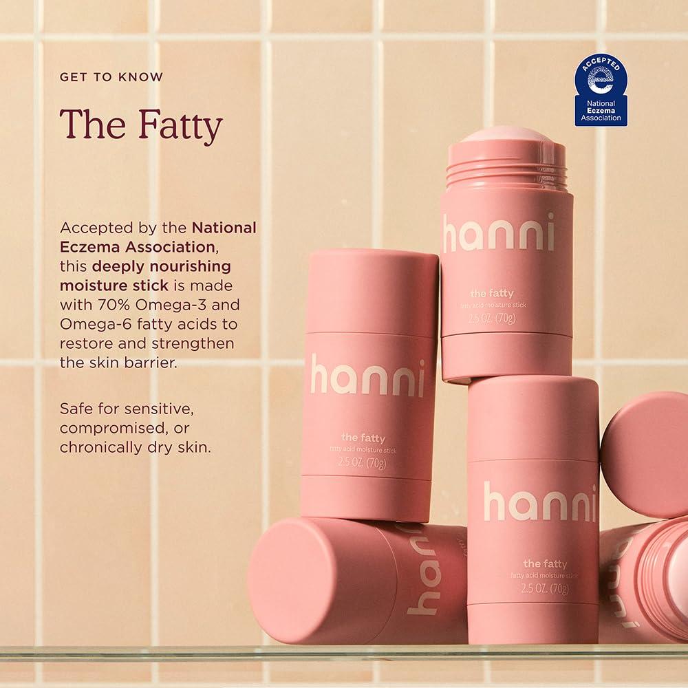 HANNI Fatty Body Moisturizer Stick with Fatty Acids, Travel Size Friendly Solid Lotion for Plumping and Hydration, Fragrance-Free and Safe for Sensitive Skin, 2.5 oz - Image 3