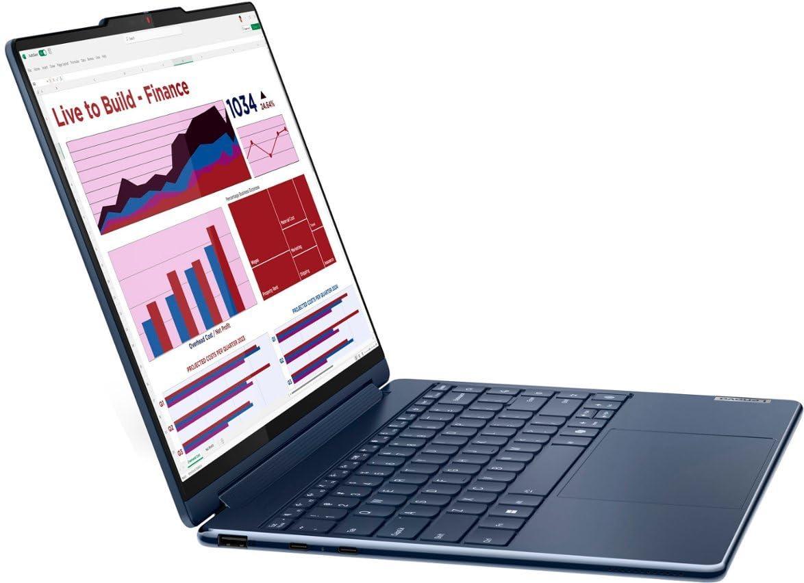 Lenovo Yoga 9i AI Powered 2-in-1 Laptop 14.0" 120 Hz Touchscreen OLED 2.8K (Intel Ultra 7-155H, 16GB LPDDR5X, 1TB SSD, Active Pen, Backlit KYB, FP Reader, 2 Thunderbolt 4, Win 11 Home) w/DKZ Hub - Image 3