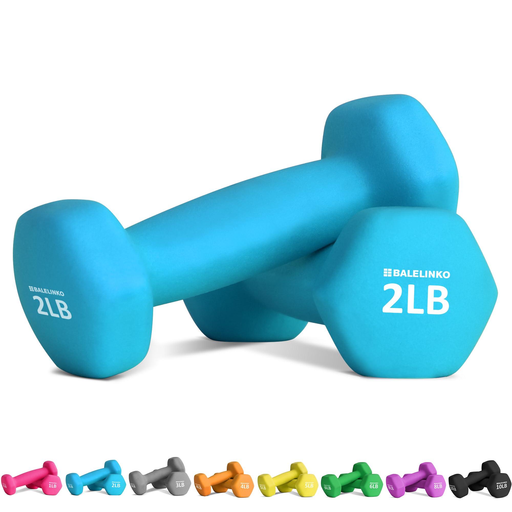 Balelinko Home Gym Equipment Workouts Strength Training Weight Loss Pilates Weights Yoga Sets Weights for Women, Men, Seniors and Youth - Image 1