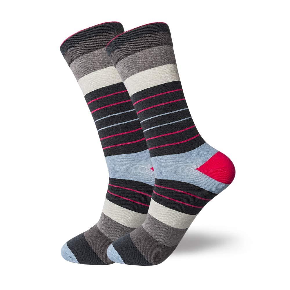 HHX YONLEE Dress Socks 5/6/10 Pairs Crew Argyle Colorful Cotton Novelty Casual Happy Fun - Image 7