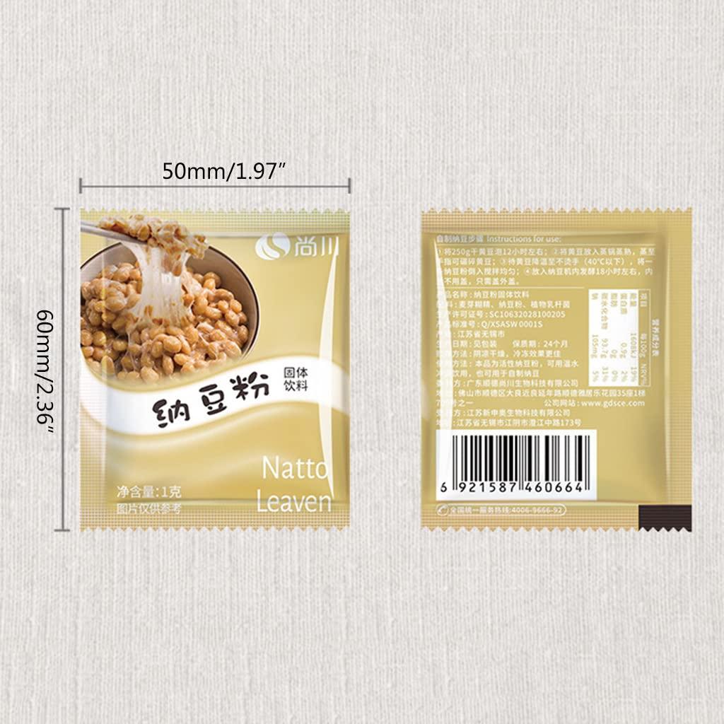 BOGEEL 10 Pieces Nattomoto Starter Japanese Natto Fermented Soybeans Powder for Household for Health Bacillus Subtilis Active Natto - Image 2