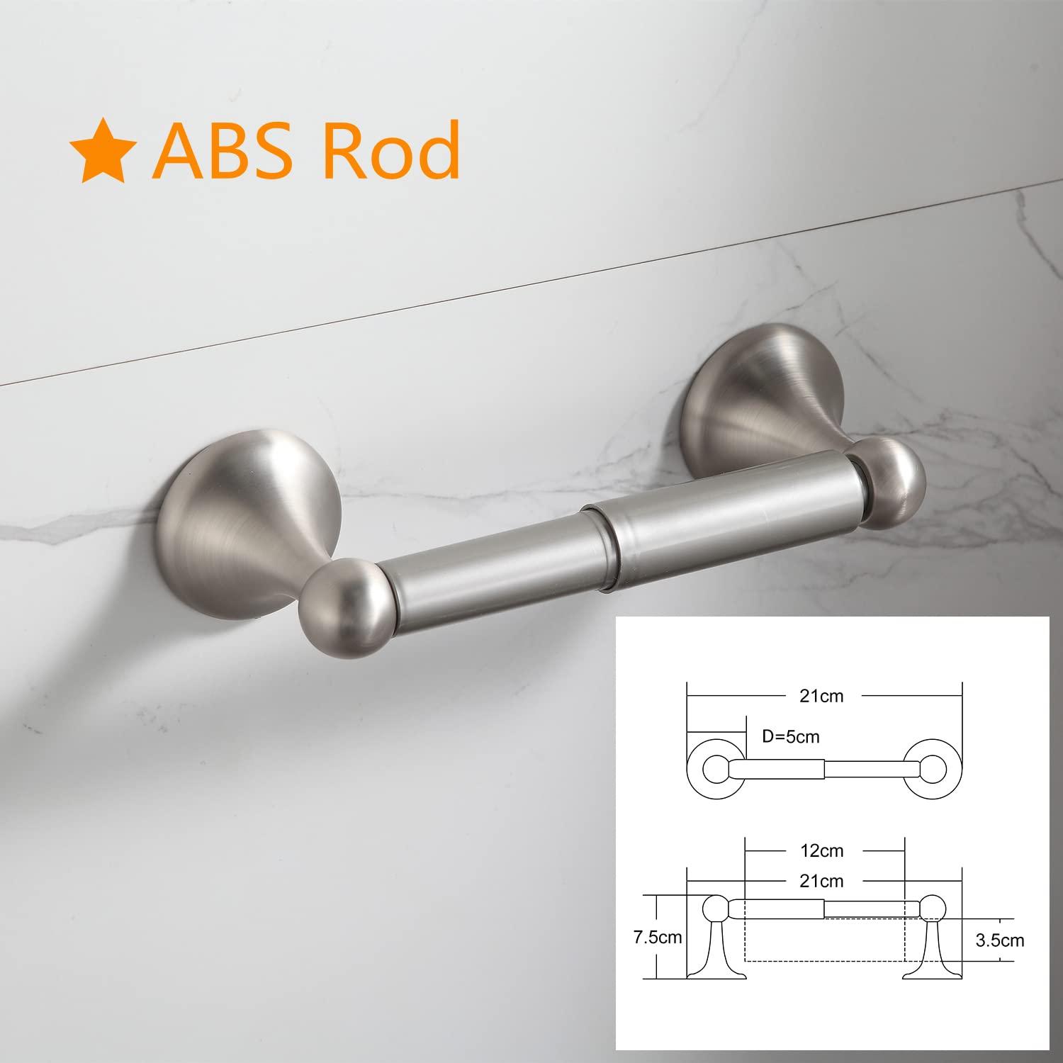 BGL Bathroom Accessory Set, Brushed Nickel Adjustable Expandable Towel Bar 4-Piece Bathroom Hardware Set Wall Mounted - Image 3