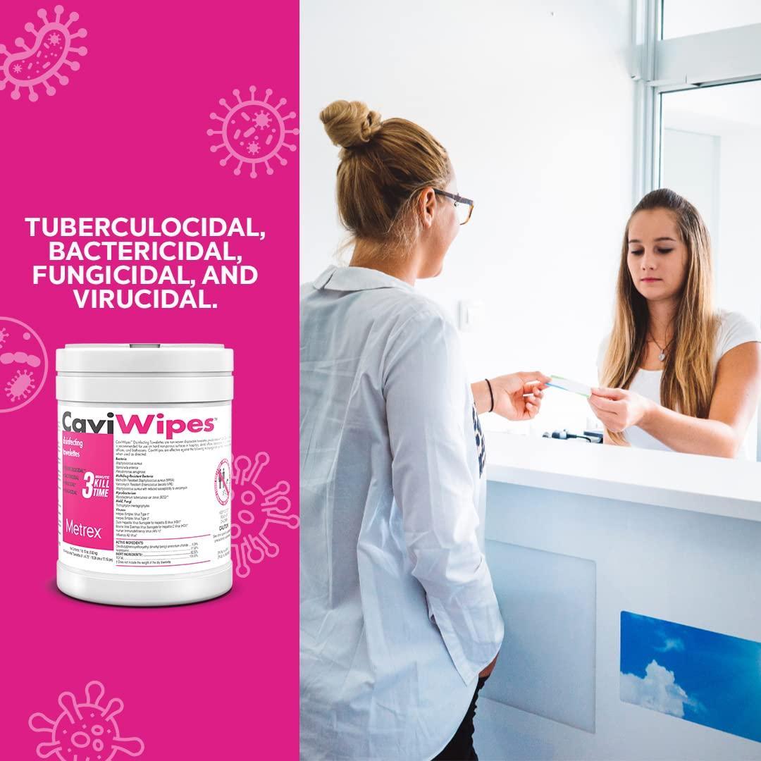 CaviWipes - Disposable Germicidal Cleaner & Healthcare Disinfecting Wipes, 160 Count - Image 3