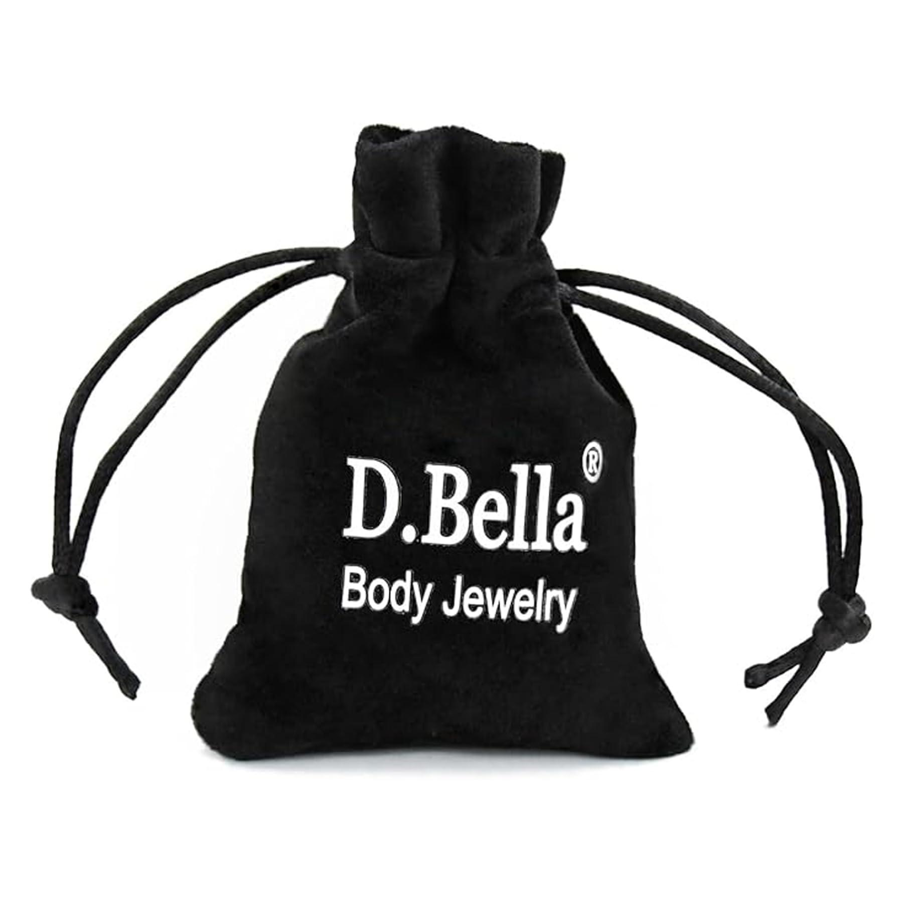 D.Bella 20G Fake Piercing Jewelry Hoop for Faux Lip Septum Nose Ring Set,8mm - Image 9