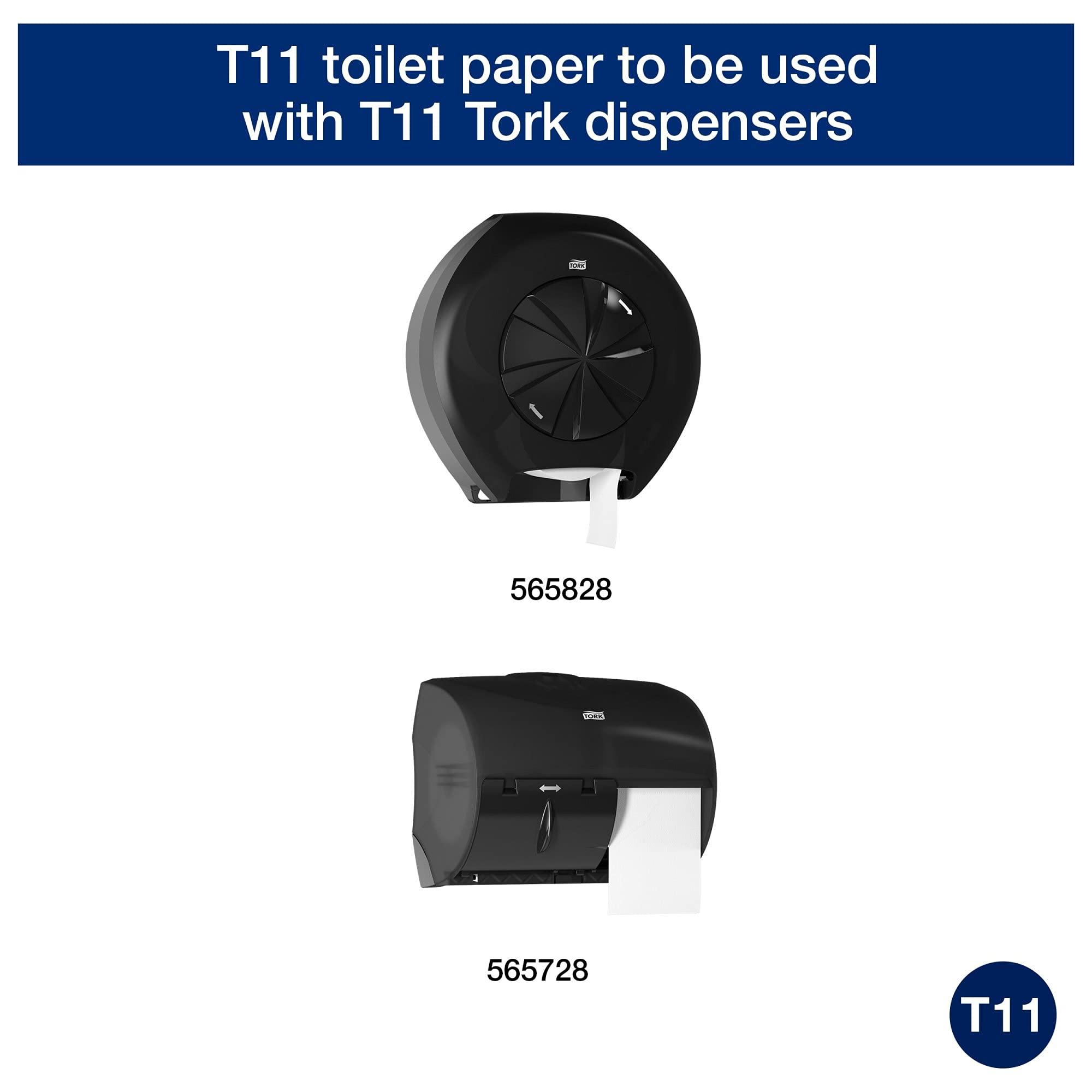 Tork OptiCore Mid-size Toilet Paper Roll White T11, Advanced, 2-ply, 36 x 865 sheets, 162090 - Image 2