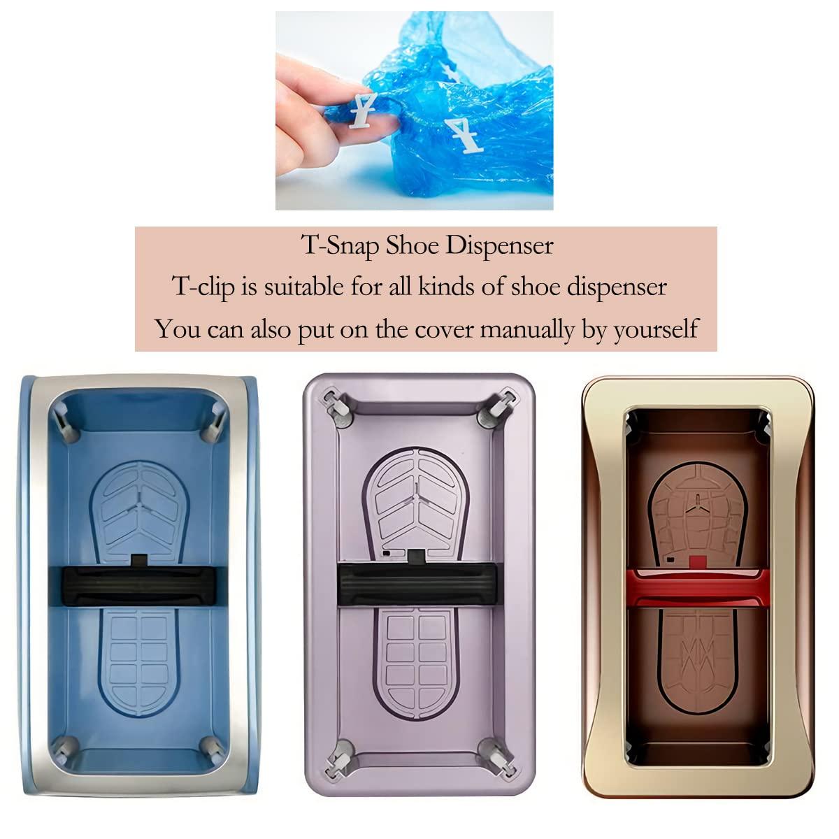LCPCX Disposable shoe covers with T-buckle shoe covers, 100 packs (50 pairs), applicable shoe cover machine, can be used in laboratories, homes, stores and other public places - Image 3