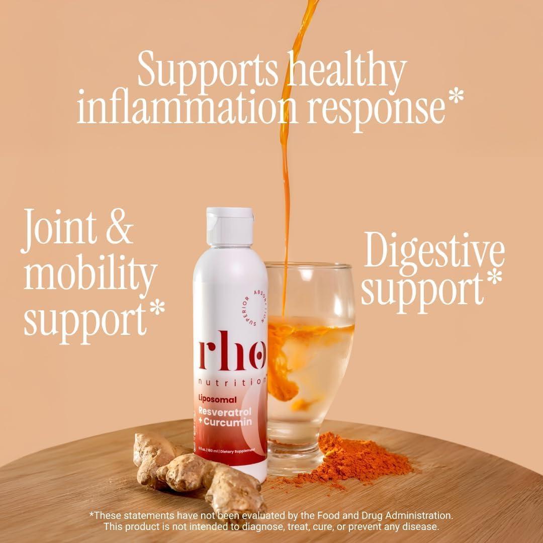 Rho Nutrition - Cellular Longevity Essentials Bundle – Ultra High Absorption Liquid Liposomal Supplements for Healthy Aging & Cellular Support - NAD+, Curcumin + Resveratrol, & Glutathione (3 Pack) - Image 5