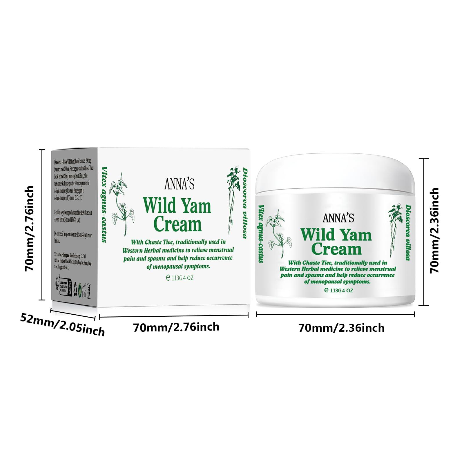 Anna's Wild Yam Cream, Wild Yam Cream Organic for Hormone Balance,Promoting Perimenopause & Menopause Support - Image 8