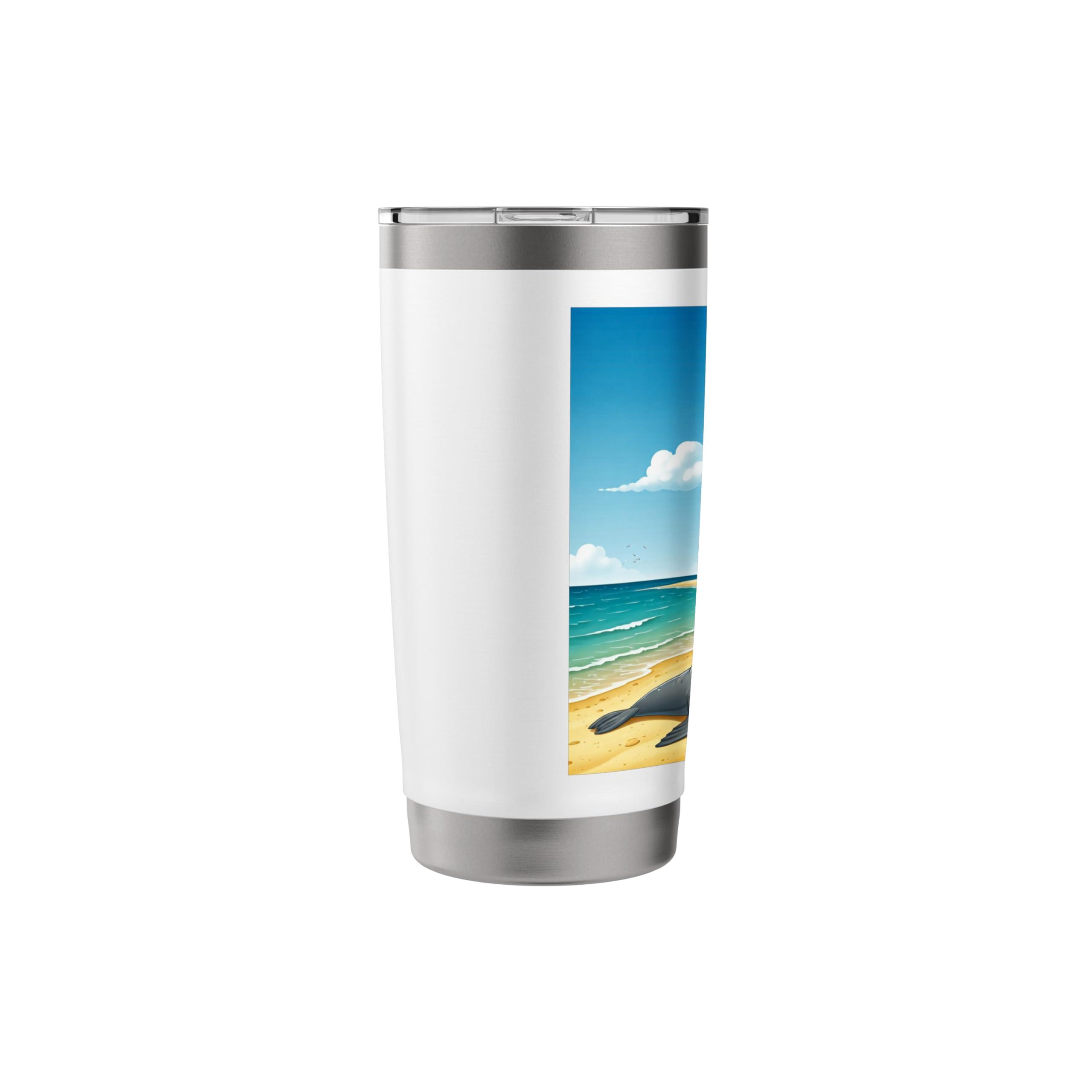 Föhr Nordsee Island Beach Schleswig-Holstein North Frisia Stainless Steel Insulated Tumbler - Image 5
