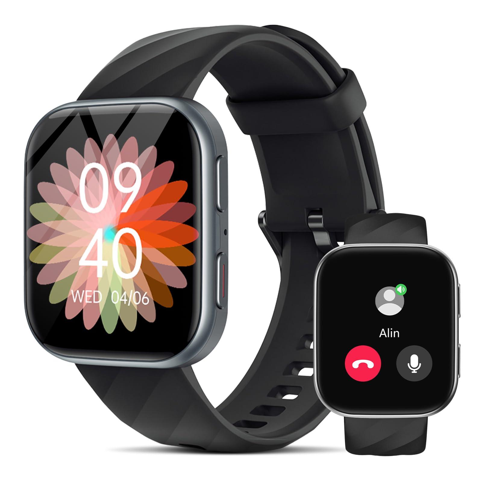 MorePro Smart Watch for Men Women(Make/Answer Call), 1.85" Fitness Tracker with 24/7 Heart Rate & Blood Pressure Monitor, Blood Oxy-gen Sleep Tracking, 120+ Sports Activity Tracker for iOS Android