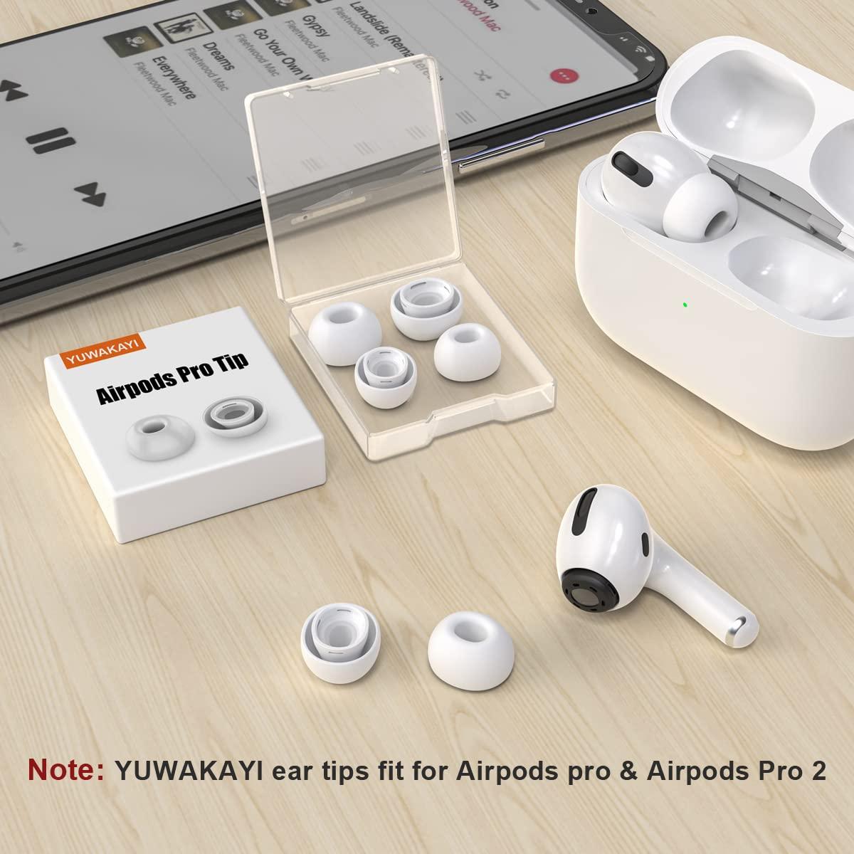 [3 Pairs] Replacement Ear Tips for Airpods Pro and Airpods Pro 2nd Generation with Noise Reduction Hole, Silicone Ear Tips for Airpods Pro with Portable Storage Box and Fit in The Charging Case(S/M/L) - Image 6