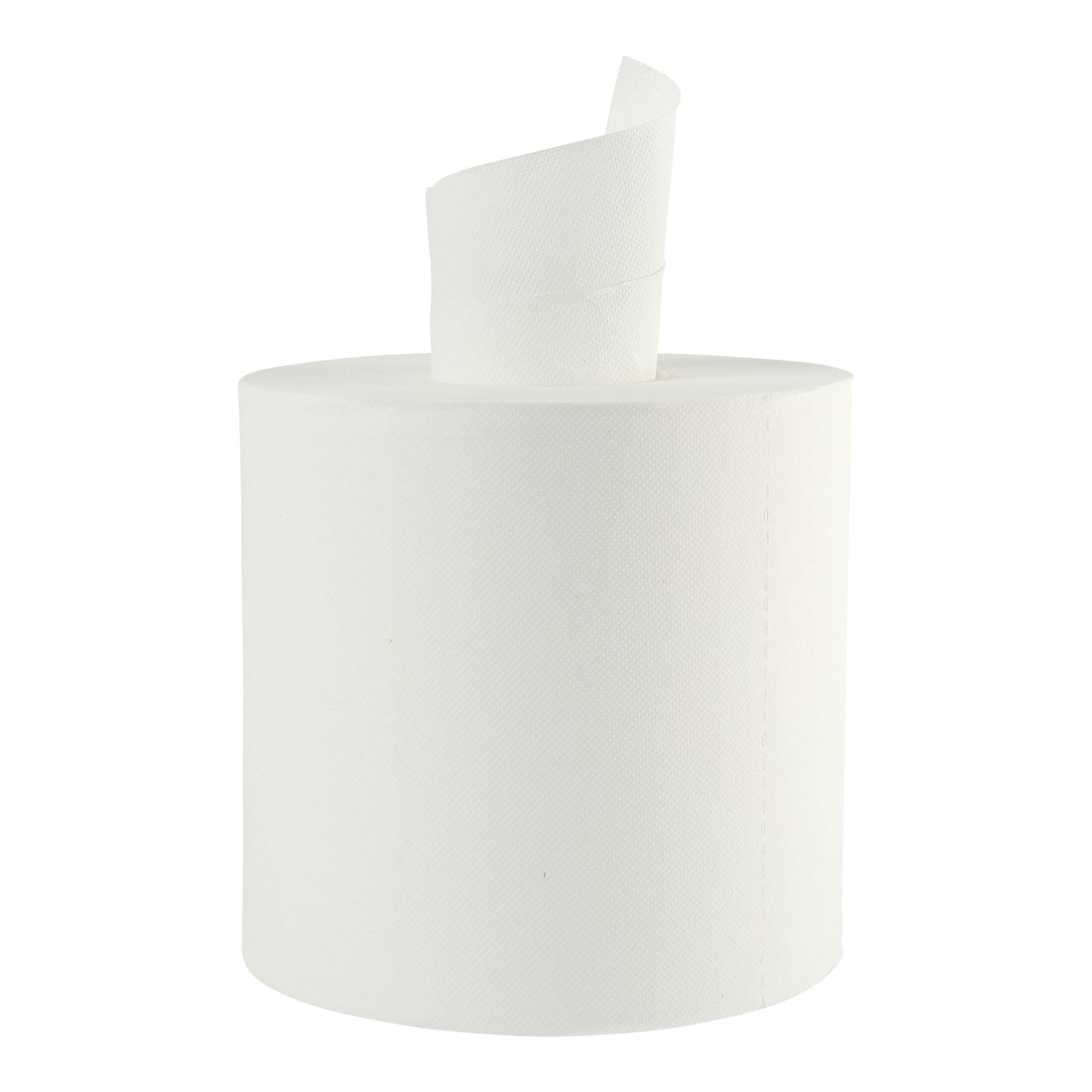 Boardwalk SOD410322 10 in. x 7.6 in. 2 Ply Center-Pull Roll Towels - White (6/Carton)
