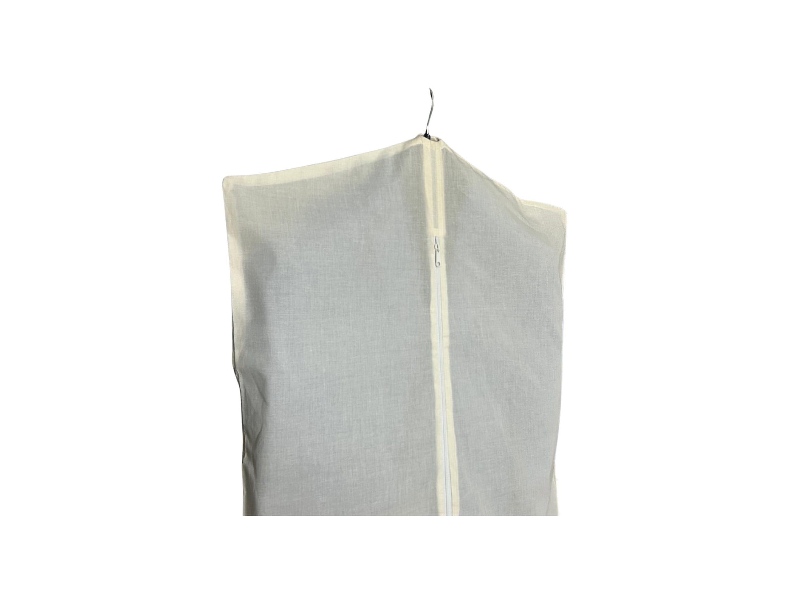 Forever Cotton Hanging Garment Bags/For Jackets, Suits, Tops, Sarees, Clothes & Dresses - Eco-friendly, Breathable Travel Pack Garment Dust Cover with YKK Zipper (with full length zip closure) - Image 6