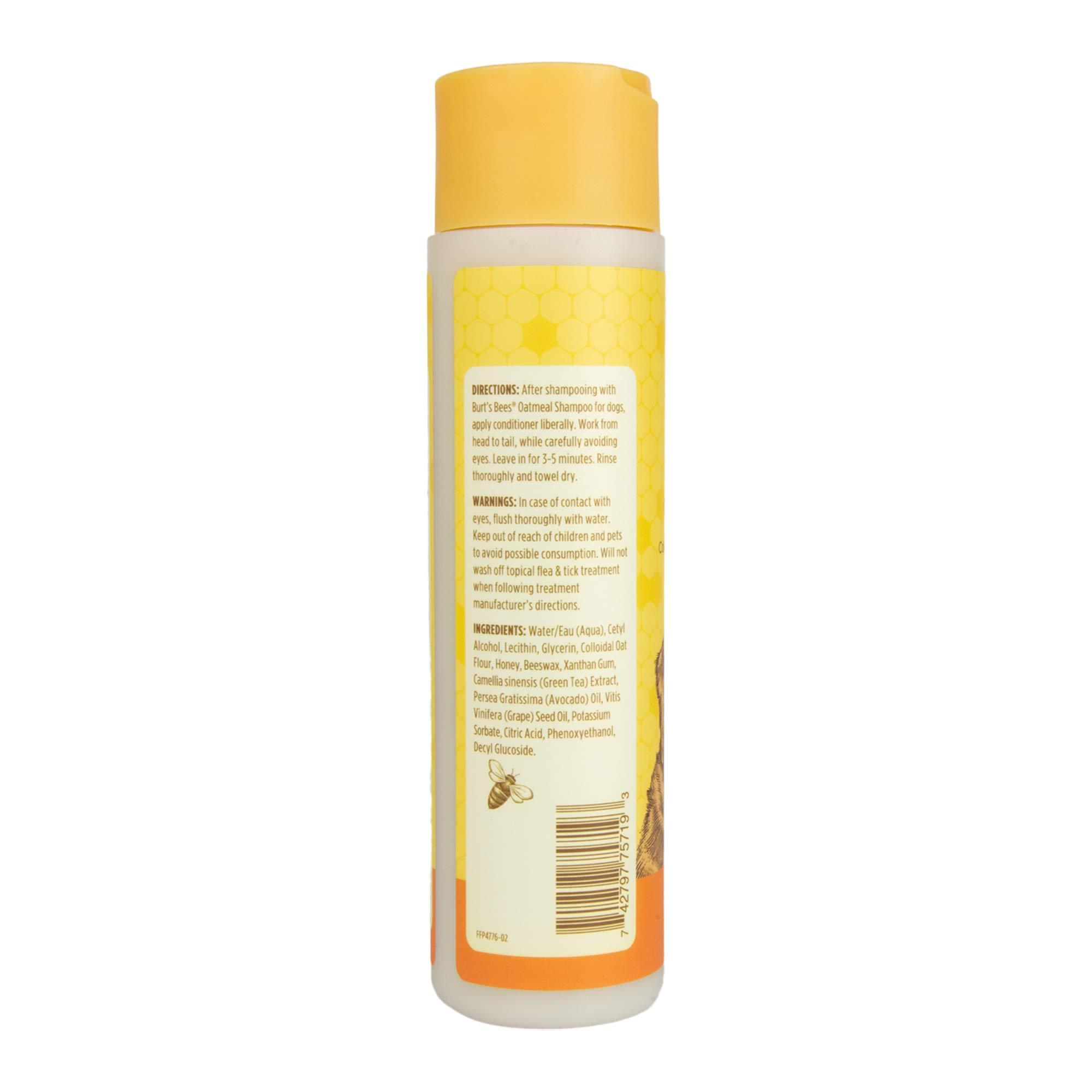 Burt's Bees for Pets Oatmeal Dog Conditioner with Colloidal Oat Flour and Honey, 95% Natural Origin Formulas, Gentle Dog Conditioner, Best Dog Conditioner for Itchy Dogs, 10 oz - Image 4