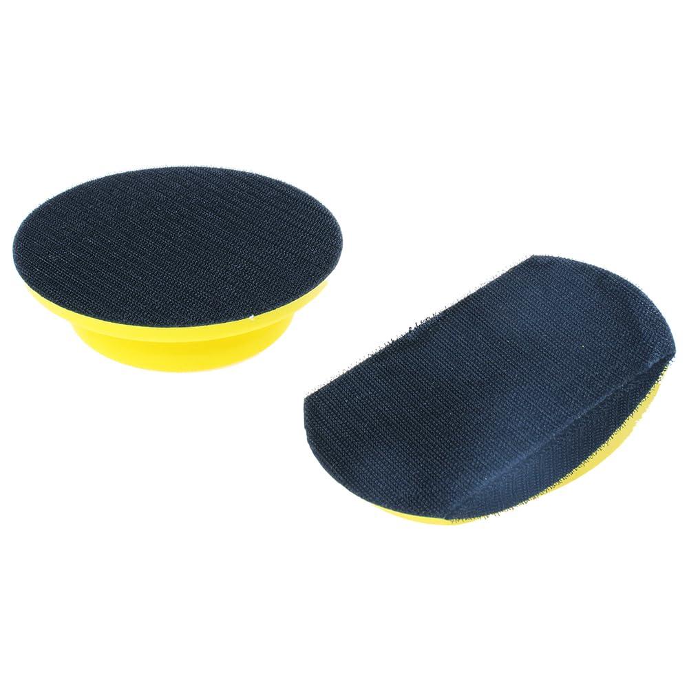 AUTOTOOLHOME Sanding Blocks 5 Inch Hook and Loop Sanding Block 2 PCS Round and Mouse Hand Sanding Block for Wood Furniture Restoration Home Arts and Crafts - Image 4