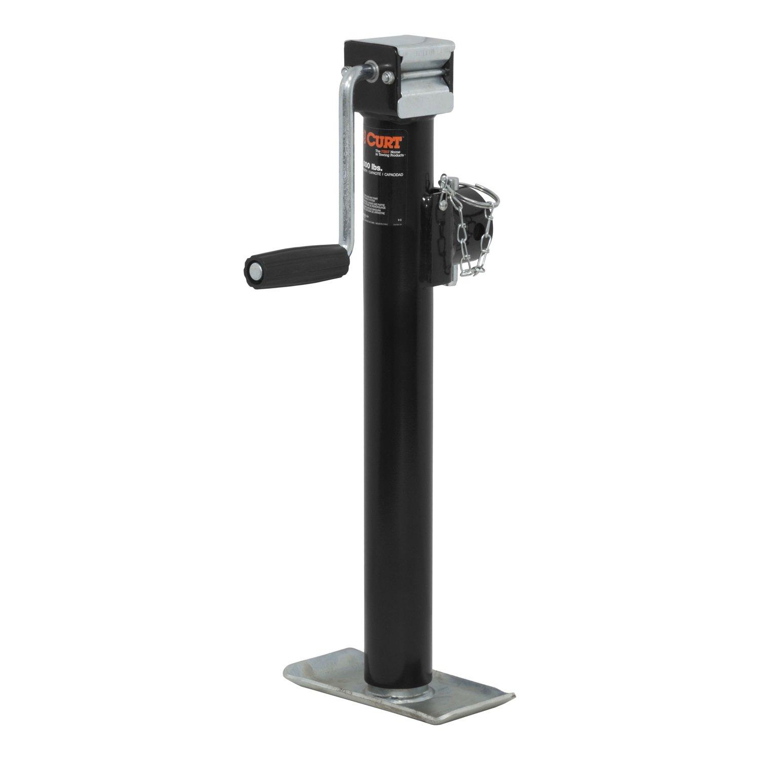 CURT 28324 Weld-On Pipe-Mount Swivel Trailer Jack, 3,000 lbs. Support Capacity, 15 Inches Vertical Travel - Image 8