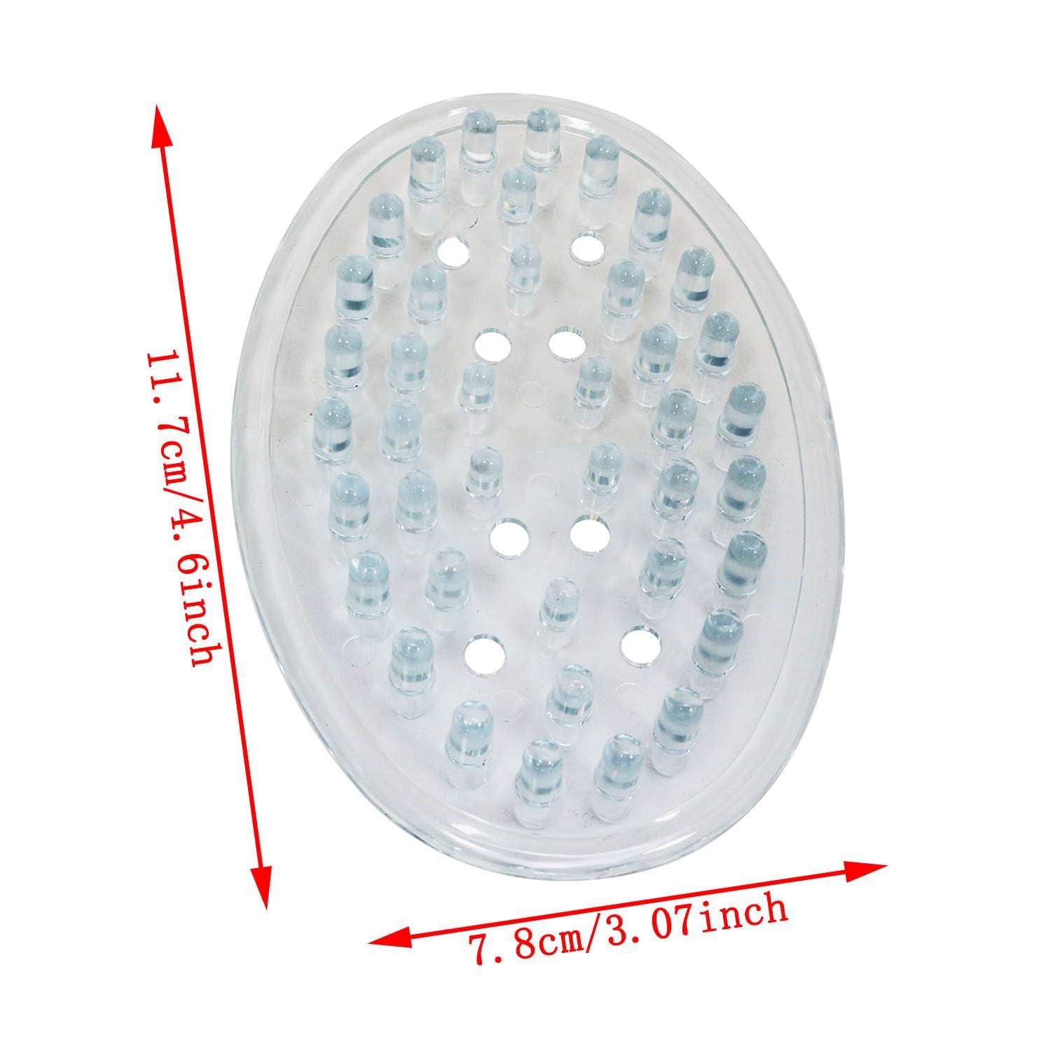 Haidong Plastic Soap Dish Soap Container Self Draining Soap Saver with Holes for Bathroom Kitchen and Shower -2PCS - Image 2