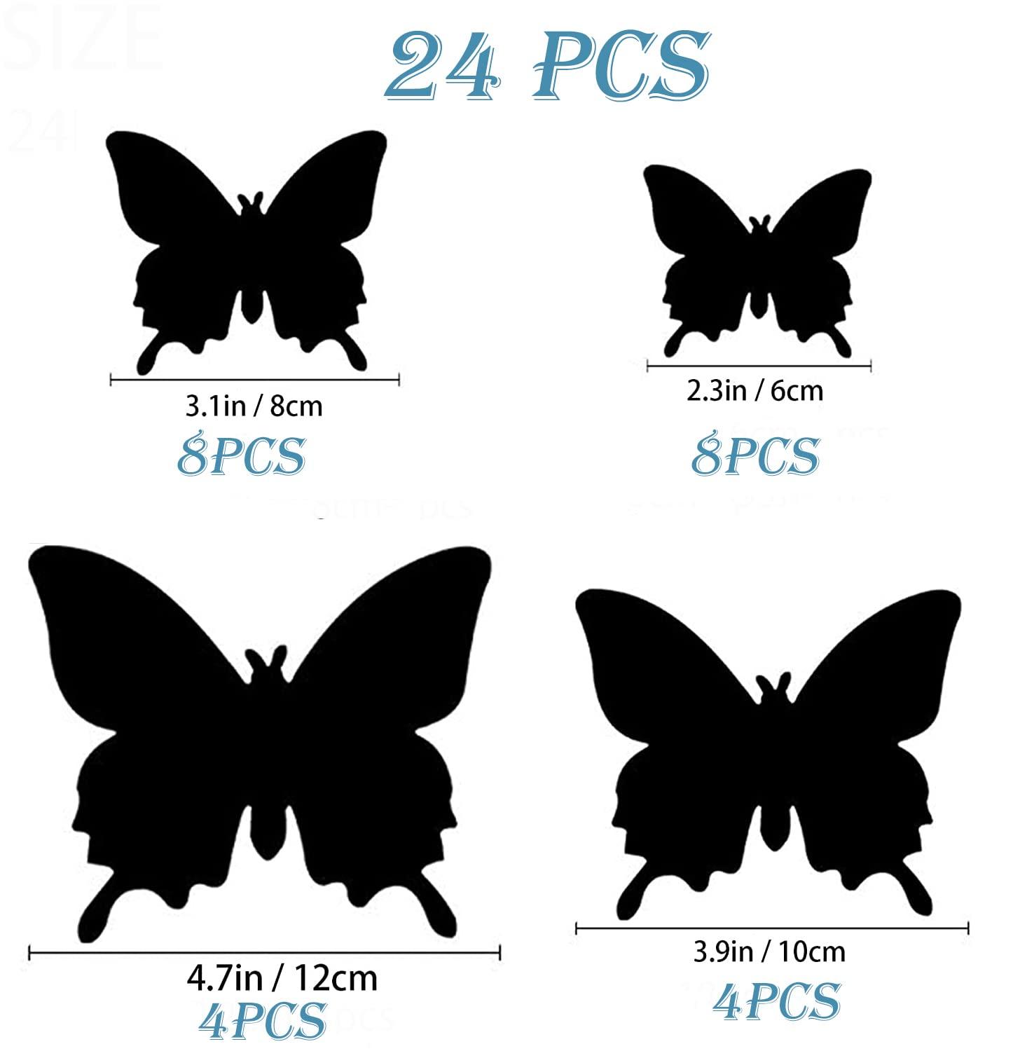 OPSEAM Butterfly Wall Decor 24/48 PCS, 3D Butterflies Stickers for Party Decorations with Magnets(Colorful, 24) - Image 6