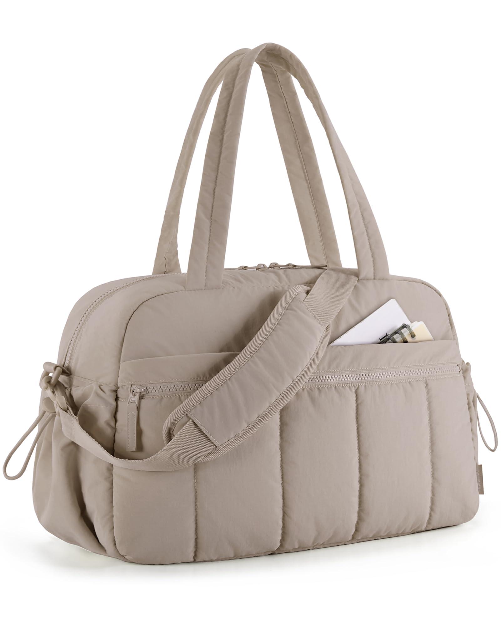 BAGSMART Gym Bag for Women, Duffle Bag for Travel with Wet Pocket, Lightweight Carry on Weekender Duffel, Water Resistant