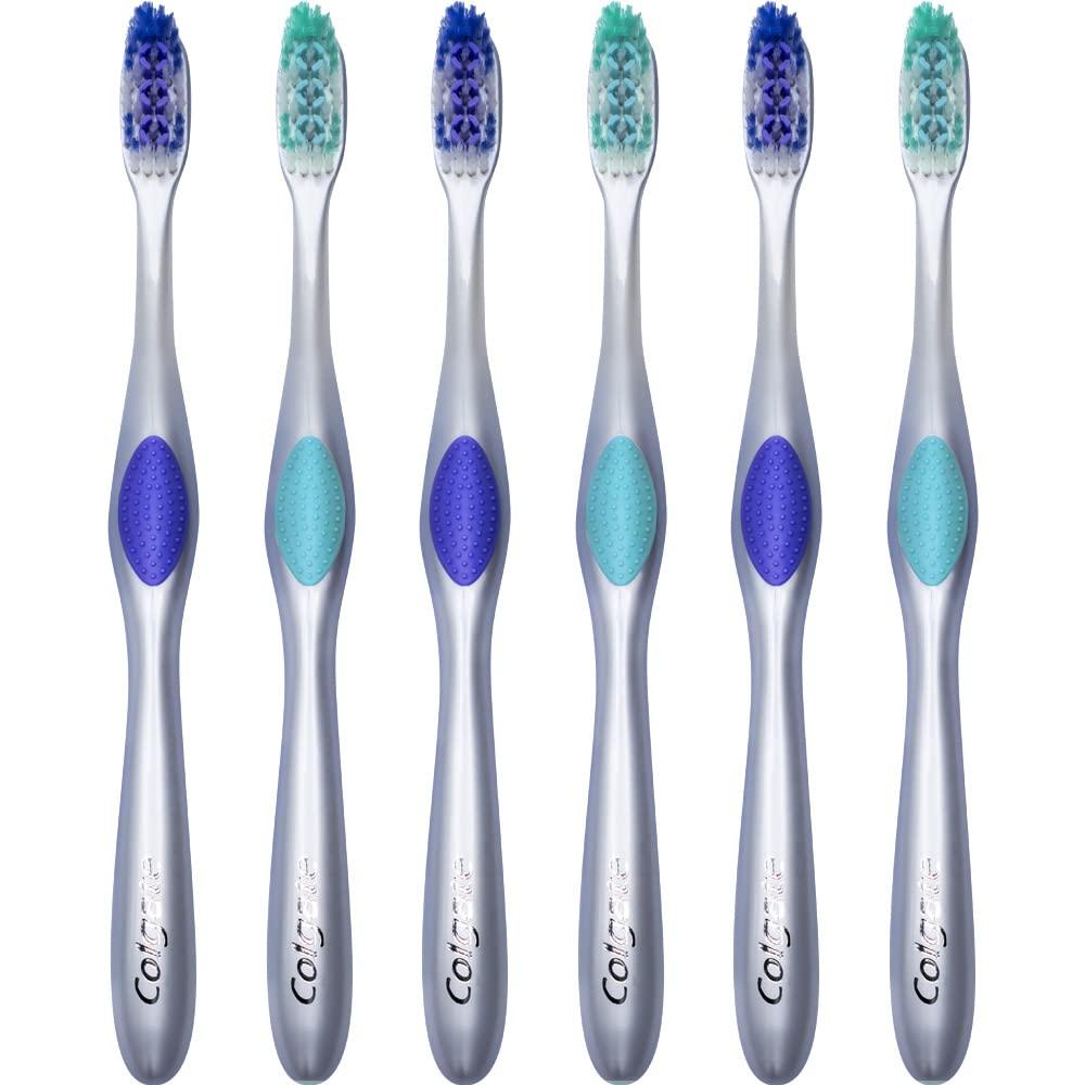 Colgate 360 Enamel Health Sensitive Toothbrush, Compact Head, Extra Soft - Pack of 6 - Image 2