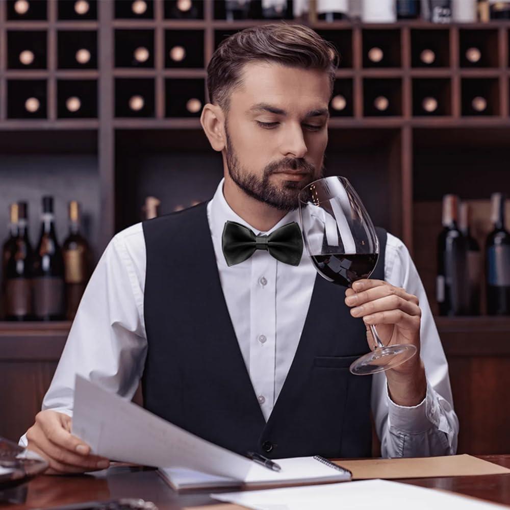 Yetuab Men's Pre Tied Adjustable Bow Ties for Men Women Boys Necktie Bow Tie Wedding Party Concerts - Image 3