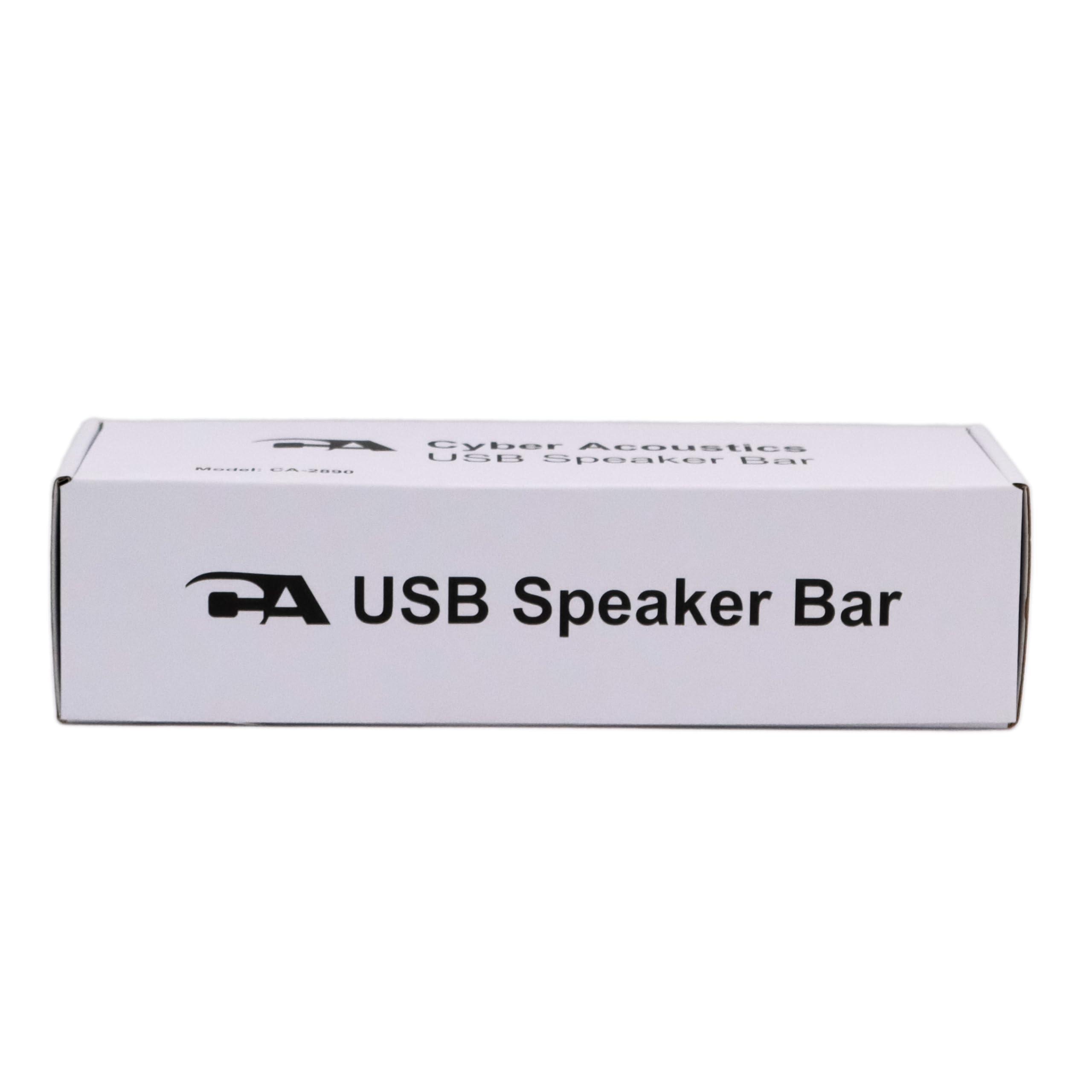 Cyber Acoustics USB Speaker Bar (CA-2890) – Stereo USB Powered Speaker, Easily Clamps to Monitor, Convenient Controls - Image 12