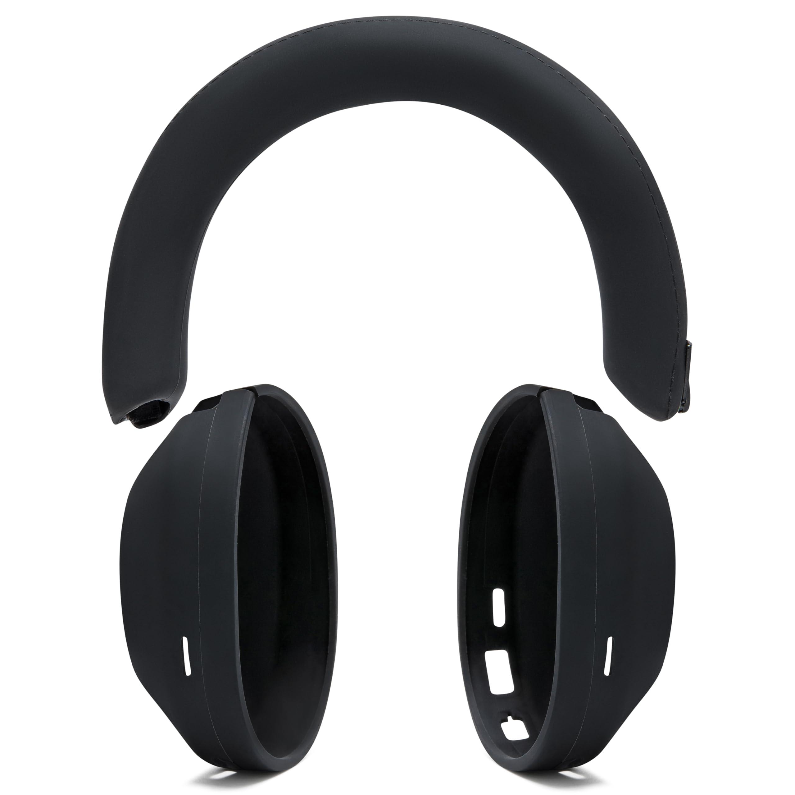 WC ShellZ XM5 - Protective Headphone Exterior Shell & Headband Covers for Sony WH1000XM5 Made by Wicked Cushions | Made with Premium Silicone | Black - Image 8