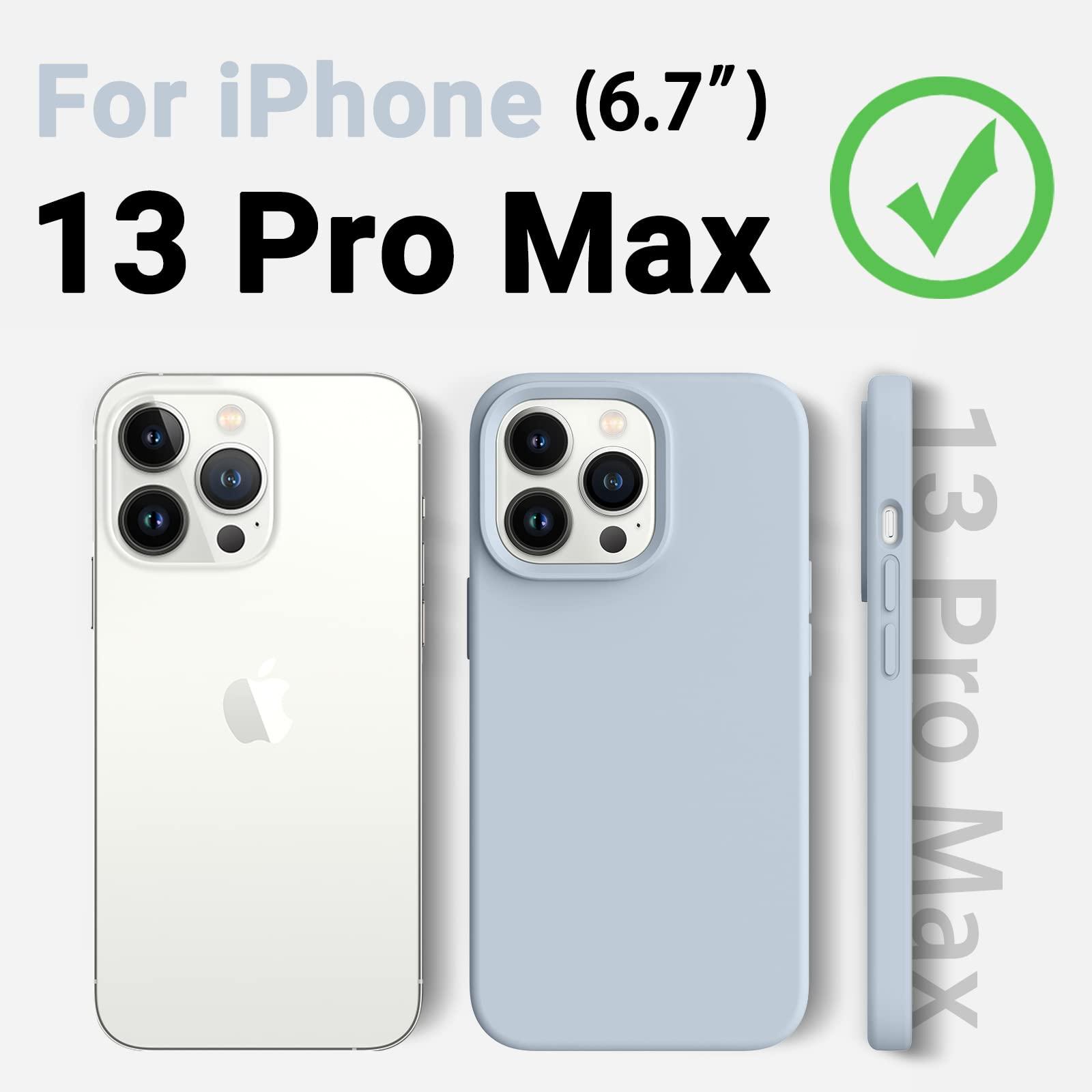 AOTESIER Magnetic for iPhone 13 Pro Max Phone Case, [Compatible with MagSafe][Military Shockproof Protection] Silicone Case with Soft Anti-Scratch Microfiber Lining, 6.7 inch, Baby Blue - Image 6