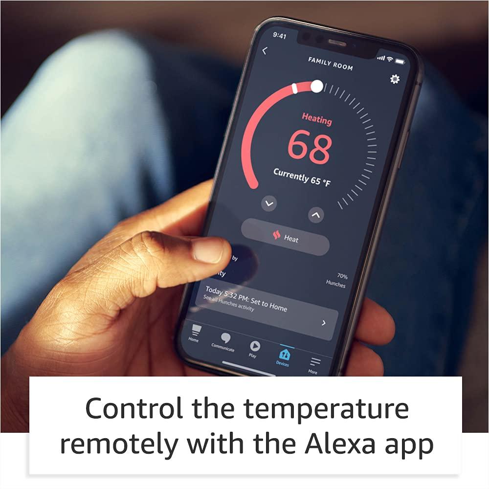 Amazon Smart Thermostat – Save money and energy - Works with Alexa and Ring - C-wire required - Image 4
