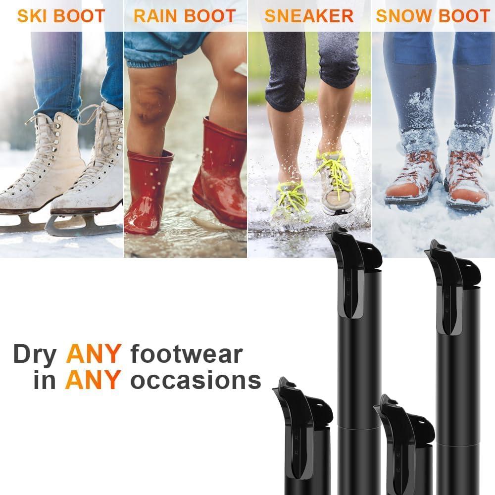 Air Choice Boot Dryer, Electric Shoe & Glove Dryer with Heat Blower Fan, 180 Mins Timer, Detachable Racks, Helps Reduce Odor, 4 Boot Warmer for Work & Ski Shoes, Sneakers, Gloves, and Hats - Image 5