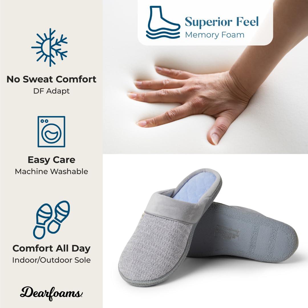 Dearfoams Women's Samantha Knit Closed Toe Scuff Slipper - Image 5